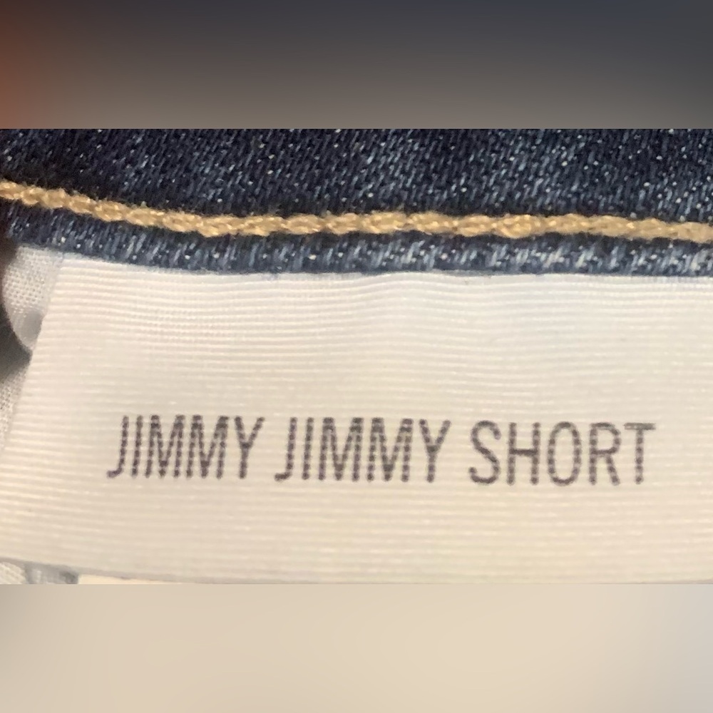 PAIGE Blue Distressed Denim Cutoff Jimmy Jimmy Shorts Sz 25 NWOT - Picture 3 of 14